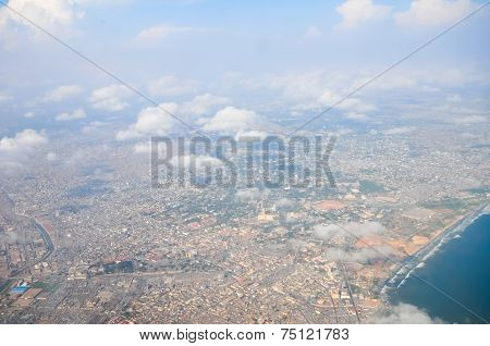 Aerial View Of Accra, Ghana