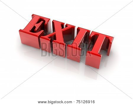 3D Text Exit