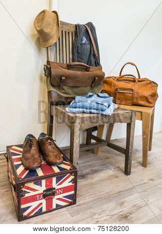 Vintage male clothing and accessories.