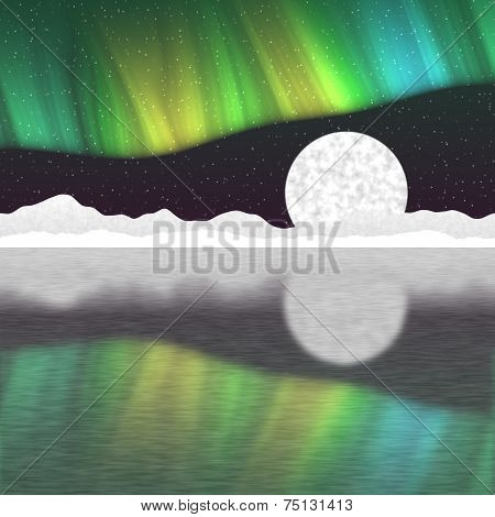 Arctic Pole Landscape Generated Hires Background