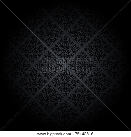 Black damask background