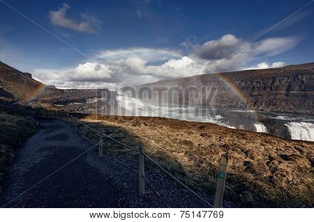 Gullfoss The Great Watefall, Iceland