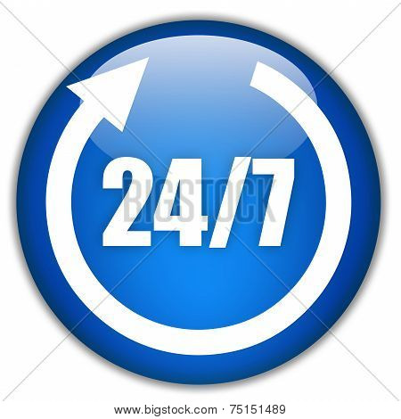 Twenty four seven service sign