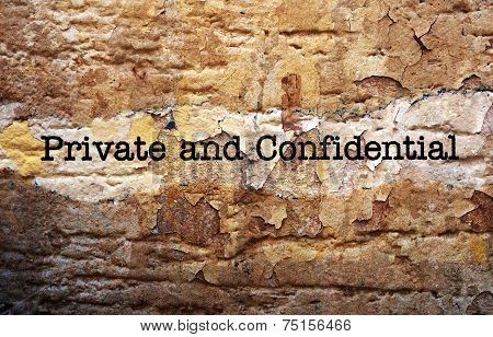 Private And Confidential