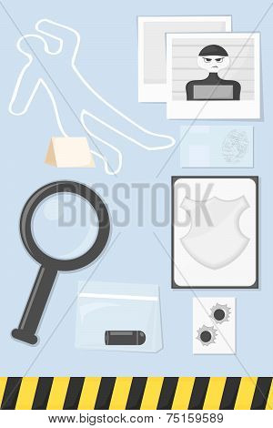 police investigation icons