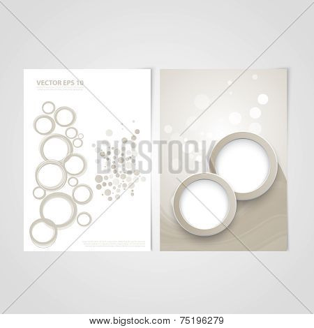 Flyer template back and front design.