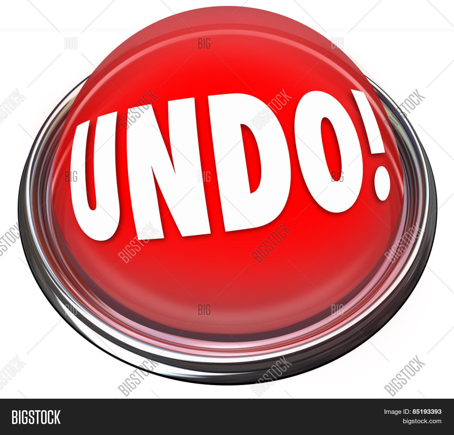 Undo Word On Red Image Photo Free Trial Bigstock
