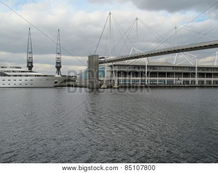 LONDON- 7 MARCH: Plans are being drawn up by city hall, to build a floating town on the royal victoria docks at silvertown, LONDON, 7 MARCH, 2015.