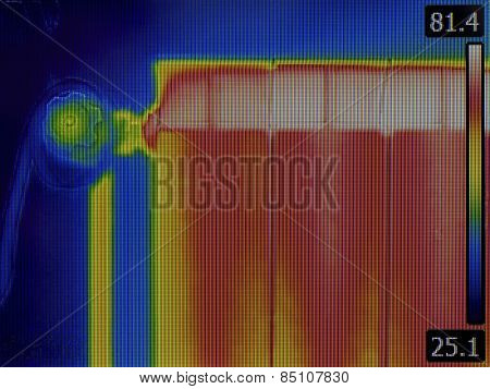 Radiator Heater Infrared Thermal Image