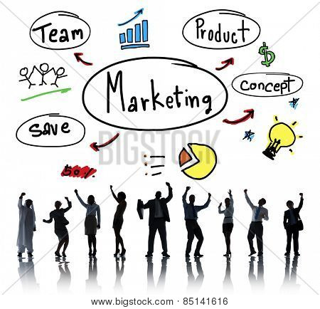 Marketing Strategy Team Business Commercial Advertising Concept