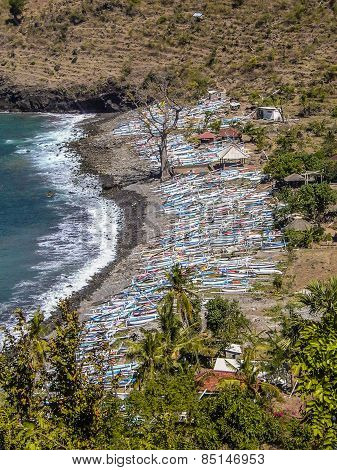 Fishermens Village In Amed, Bali