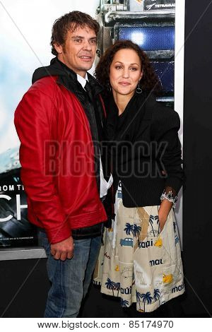NEW YORK-MAR 4: Actor Brandon Auret (L) and guest attend the premiere of 