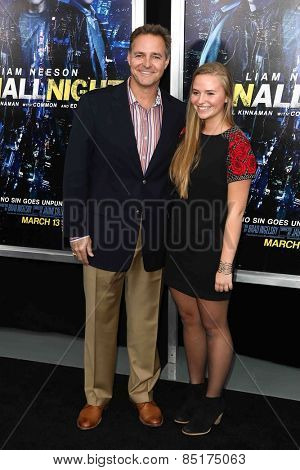NEW YORK-MAR 9: Former baseball pitcher Al Leiter (L) and daughter Carly attend the premiere of 