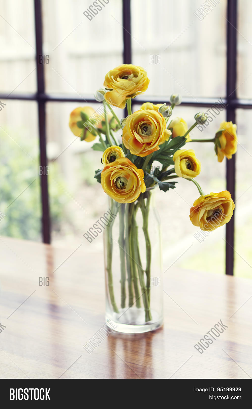 Vase Yellow Roses Image & Photo (Free Trial) Bigstock