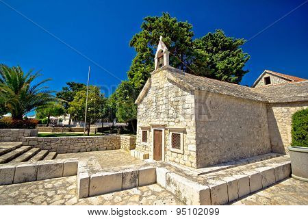Old Stone Chapel In Primosten