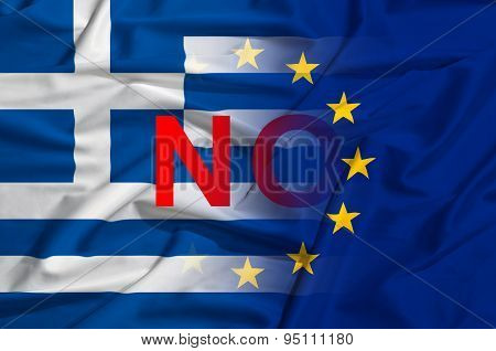 Greek And European Union As Symbol Of Crysis And No Vote