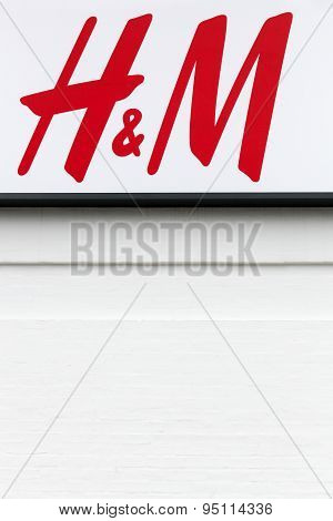 H & M logo on a facade
