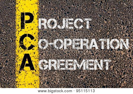 Business Acronym Pca As Project Co-operation Agreement