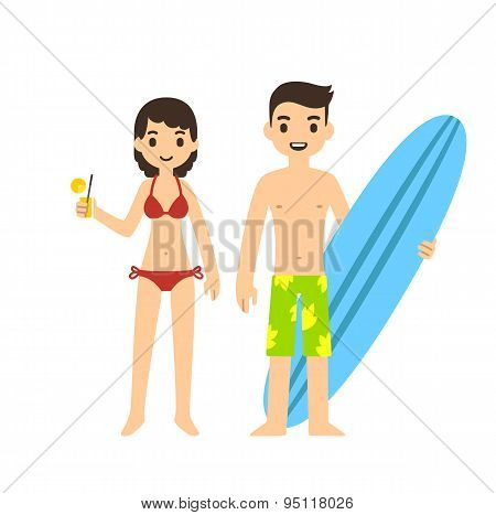 Couple On A Beach
