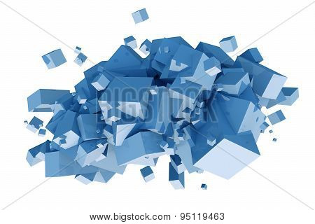 Cubes Composition Isolated