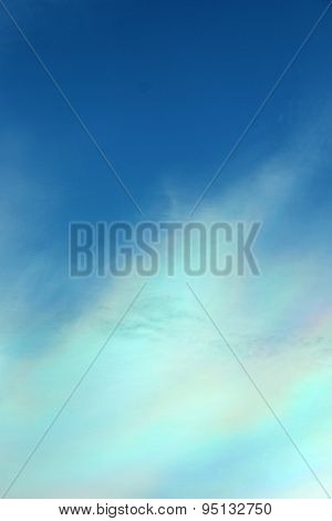 Beautiful Iridescent Colorful Cloud