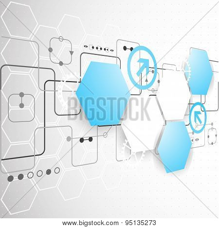 New technology business background