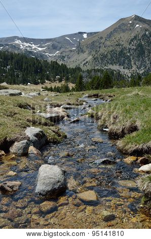 In The Upper Part Of The Vall-de-madriu-perafita-claror There Are The High-altitude Valleys With The