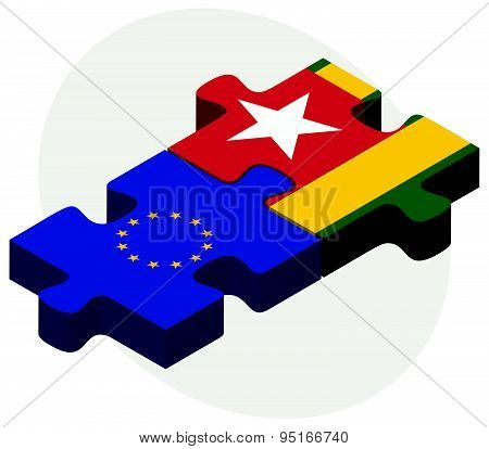 European Union And Togo Flags