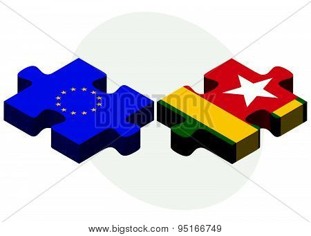 European Union And Togo Flags