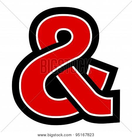 Ampersand vector icon