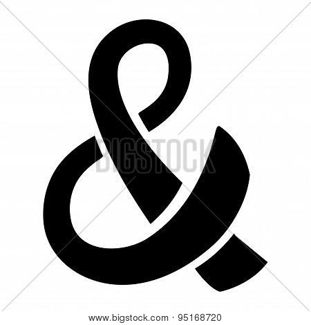 Ampersand vector icon