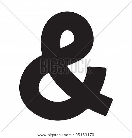 Ampersand vector icon