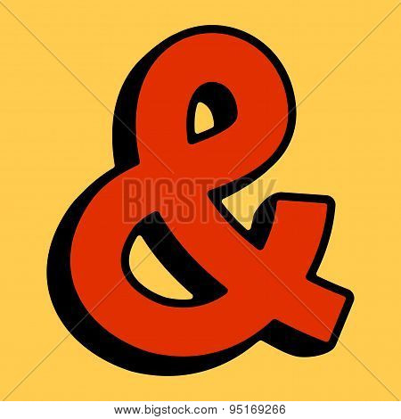 Ampersand vector icon