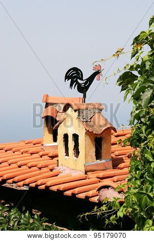 Cockerel weather vane