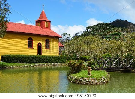 Colorful Countryside Church