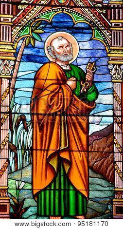 Stained glass window St. Andrew's Presbyterian Church