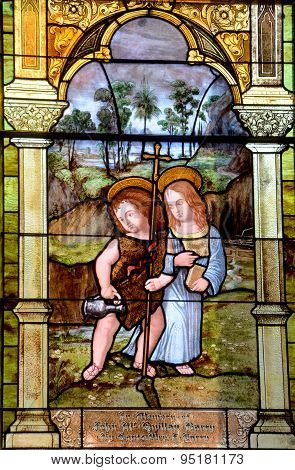 Stained glass window St. Andrew's Presbyterian Church