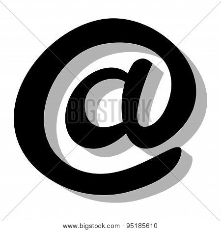 At symbol vector icon