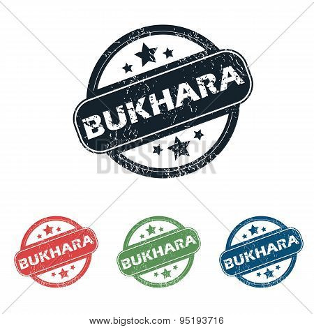Round Bukhara city stamp set