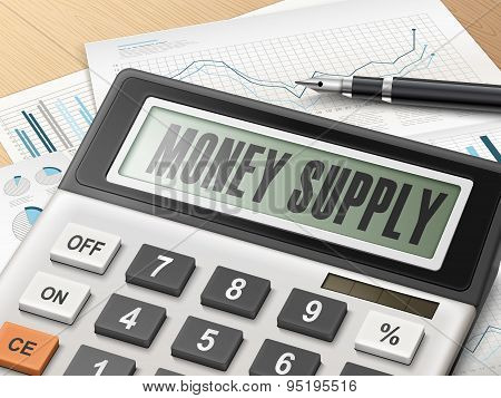 Calculator With The Word Money Supply