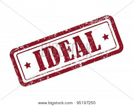 Stamp Ideal In Red