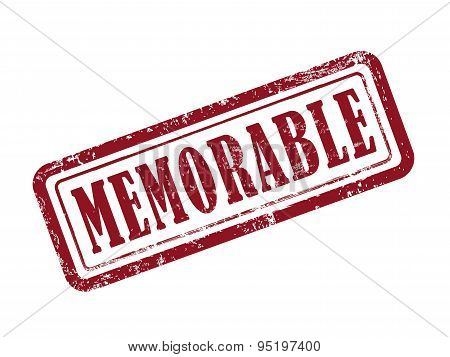 Stamp Memorable In Red