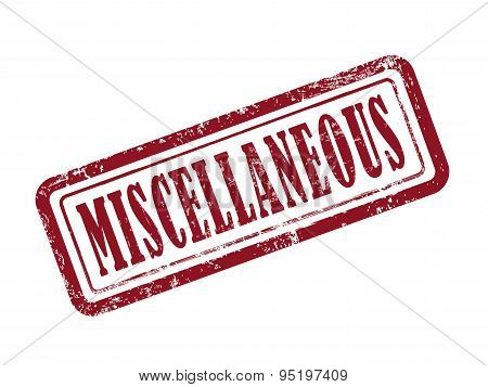 Stamp Miscellaneous In Red