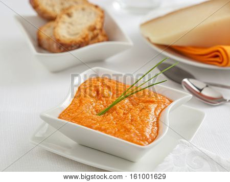 Almogrote a typical sauce form the Canary Islands Spain