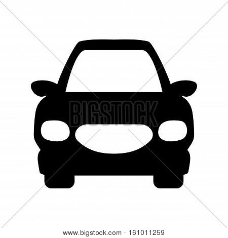 car frontview icon image vector illustration design