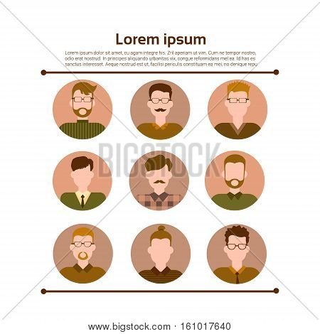 Graph Set Human Resources Infographic Icon Business Network Chart Flat Vector Illustration
