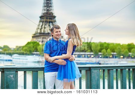 Beautiful Young Dating Couple In Paris