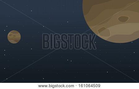 Planet space cartoon background vector collection stock