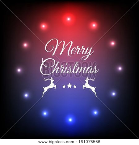 Colourful Glowing Christmas Lights Vector Illustration Eps 10