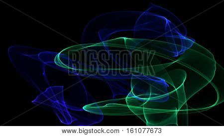 luminous in the universe 3d illustration of a fractal space bright colors
